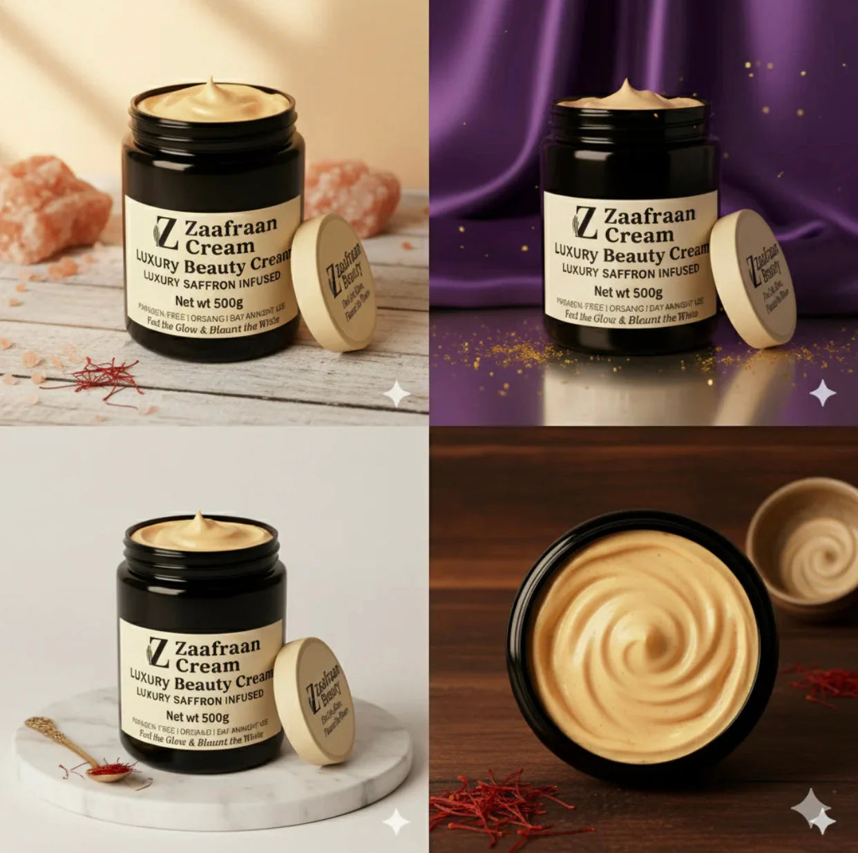 Zafrani Whitening Cream 500g (0.5kg) Glow Cream (ORIGINAL)