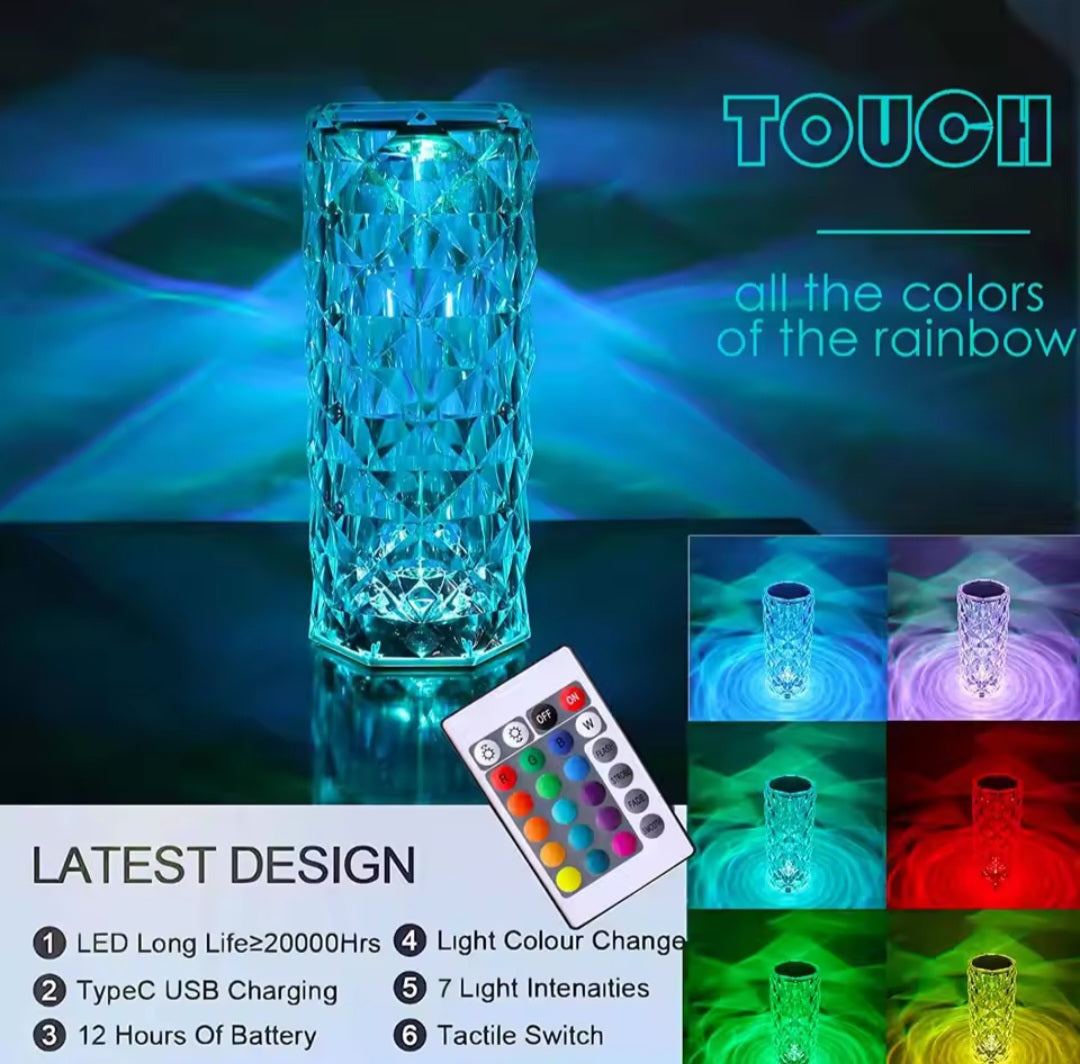 Rechargeable Touch Sensor + Remote Control LED Lamp