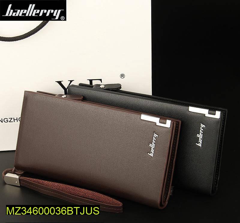 Unisex PU Leather Bi-Fold Long Wallet