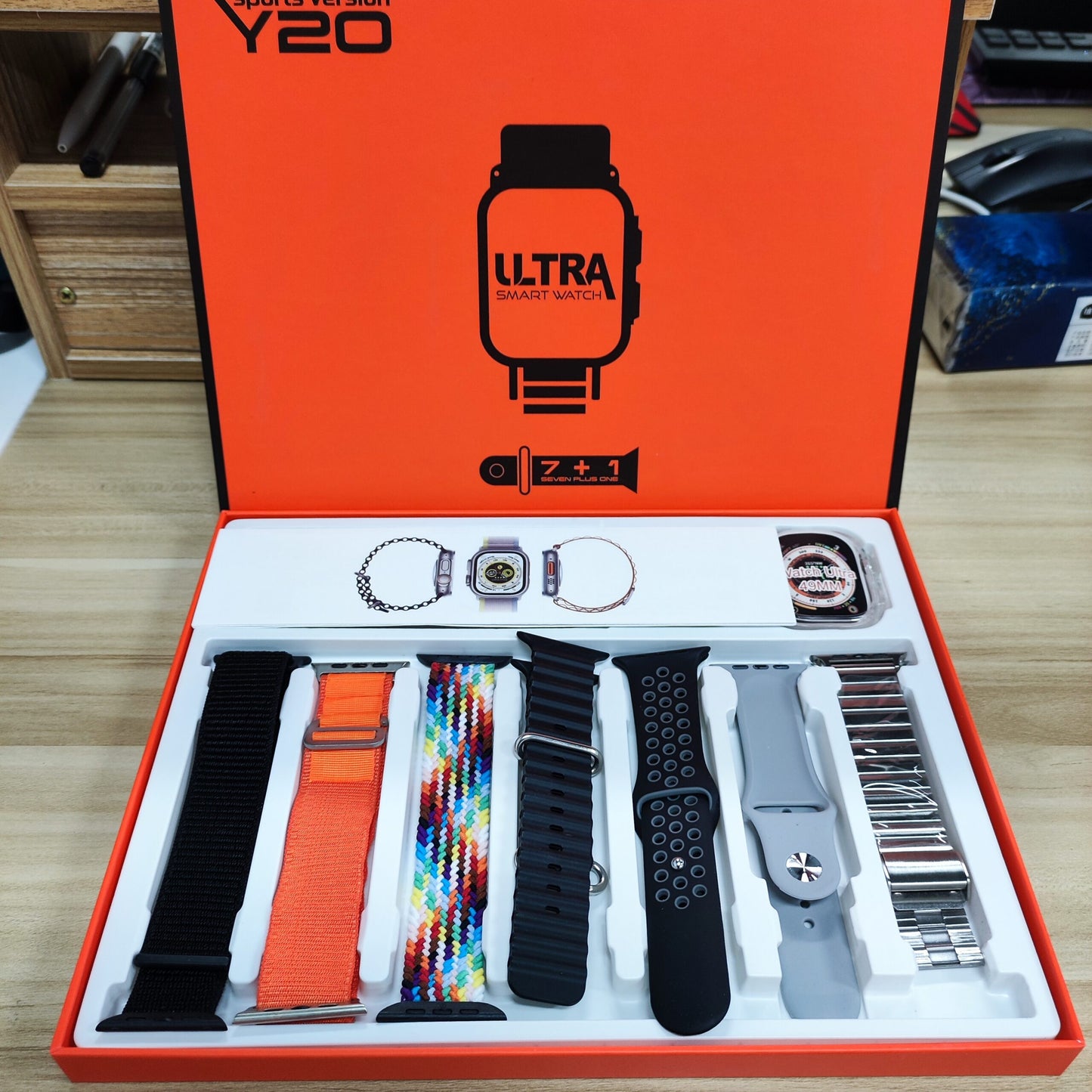 Y20 ULTRA Smart Watch Plus 7 strip with wireless charger