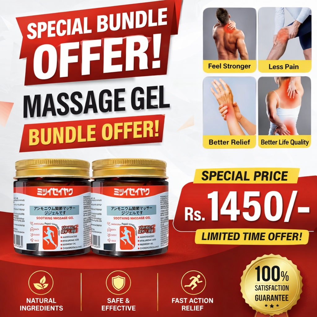 (Special Offer Limited ) Japanese Instant Pain Relief Soothing Massage Gel PACK OF 2