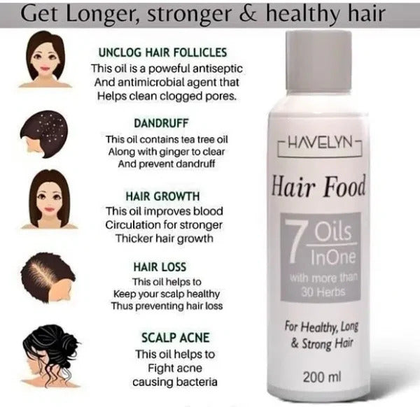 Havelyn Hair Food Oil For Stronge Hair And Hair Regrowth (ORIGIANL).