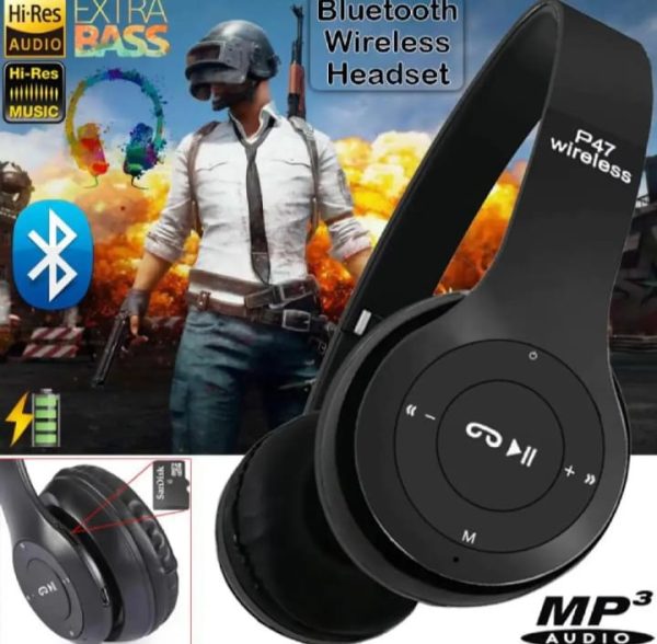 P47 Wireless Headphones Ultra Bluetooth Headset For Gaming